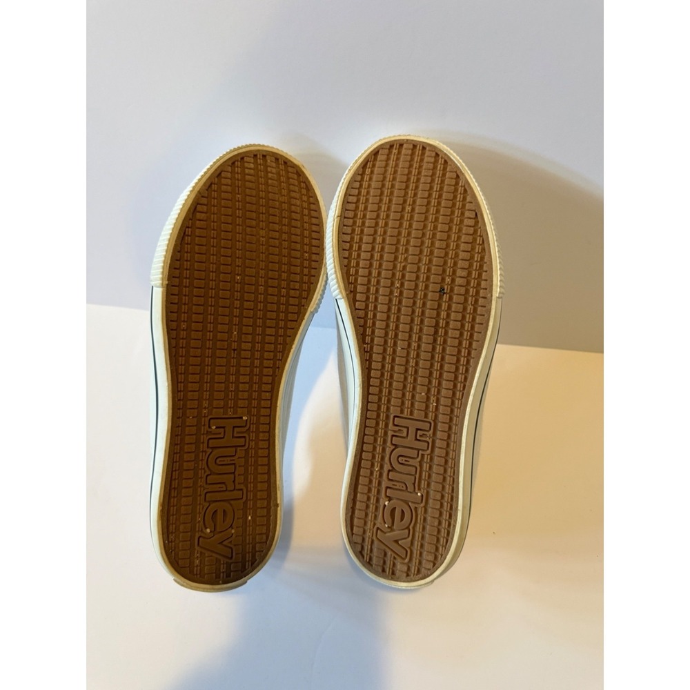 HURLEY Women's Chloe Slip-on Canvas Sneaker Shoes White size 6.5 PRE OWNED - Picture 6 of 7